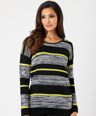 Stripe Two Tone Top