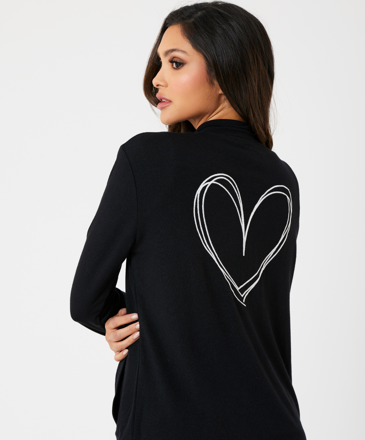 Heart Back Zip Up