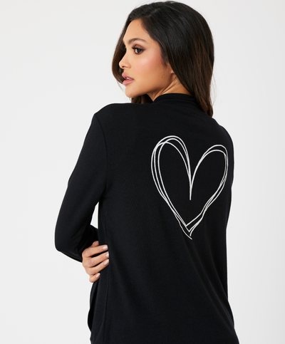 Heart Back Zip Up