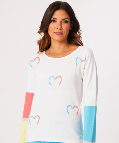 Heart Scoop Neck Top