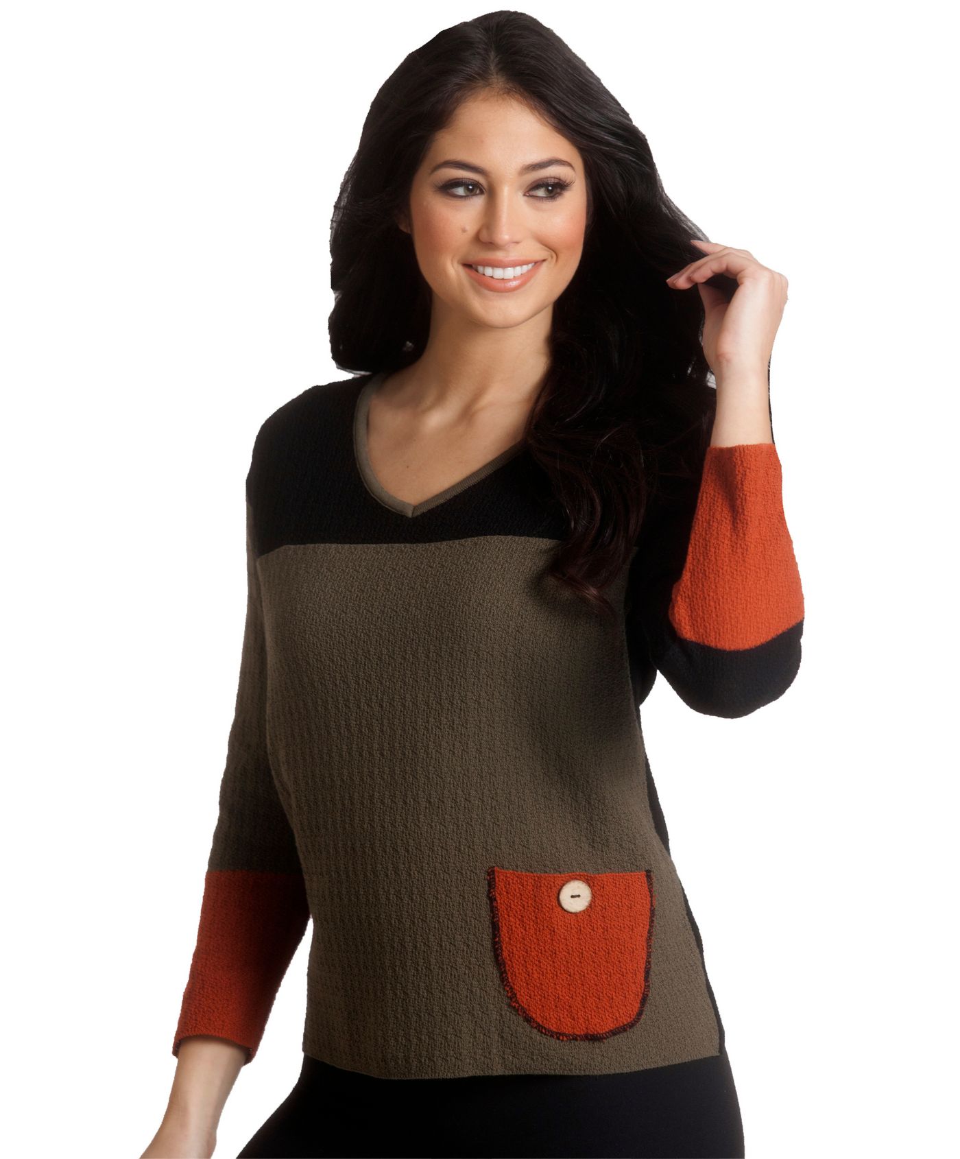Boucle V-Neck Sweater