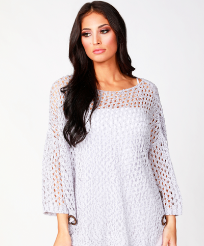Aimee Wooden Button Poncho
